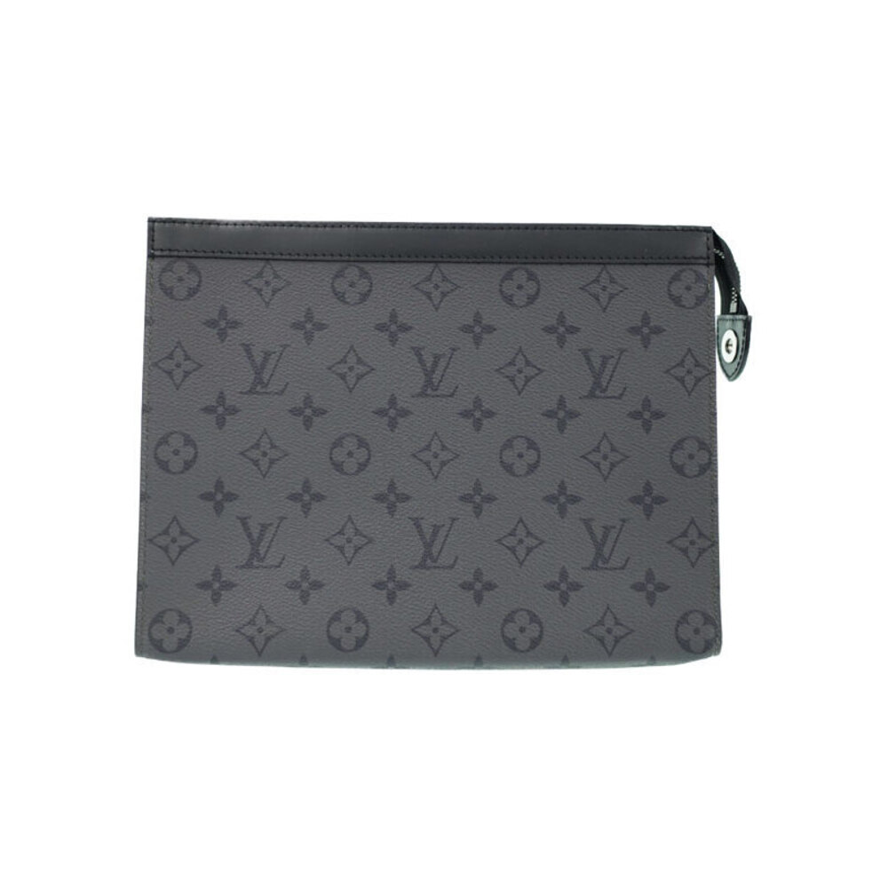 Louis Vuitton Monogram Eclipse Black Reverse Pochette Voyage Clutch Bag